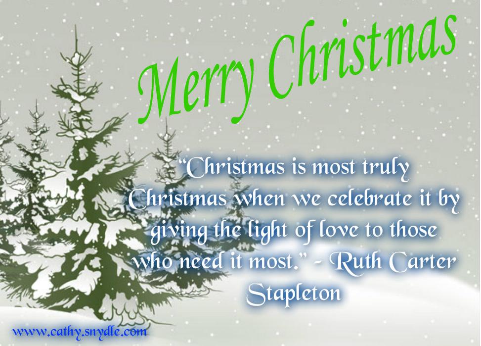Free Christmas Quotes and Sayings for 2014 | Cathy