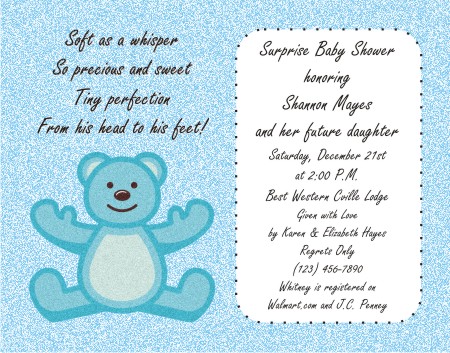 baby shower invitation cards