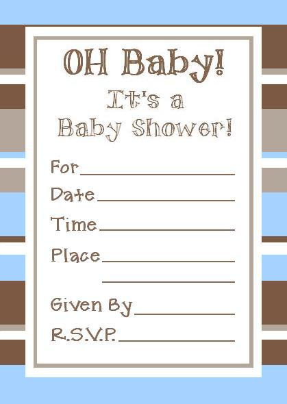 baby shower invitation