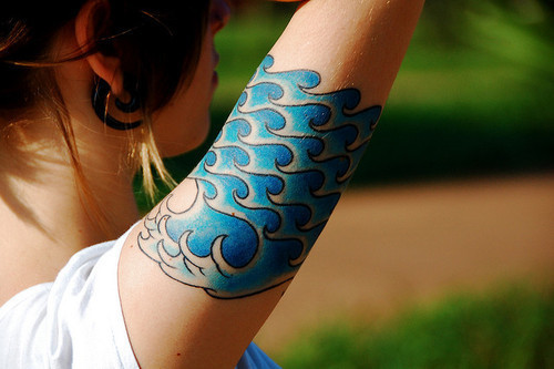 wave tattoo designs