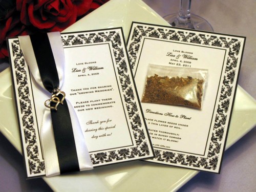 bridal shower favors seed packets