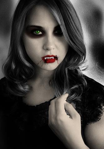 vampire halloween makeup - Cathy