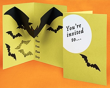 Pop-up-Halloween-birthday invitation