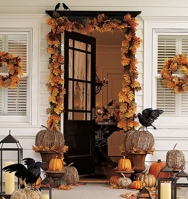 halloween door decor