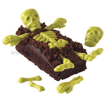 skeleton halloween cake decorating