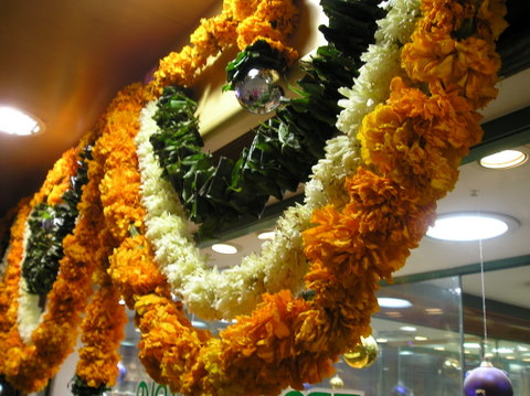 flower decor diwali