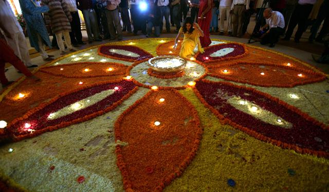 flower rangoli designs