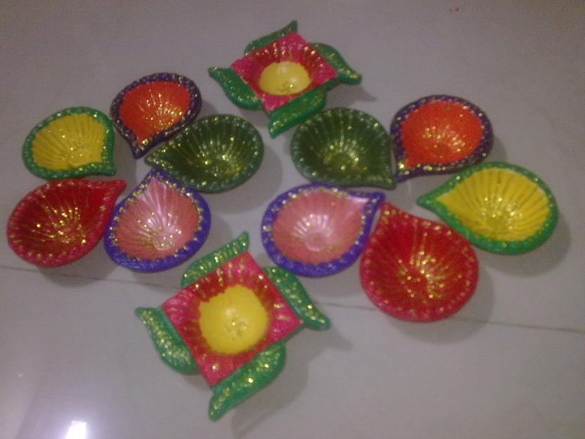 simple rangoli diya