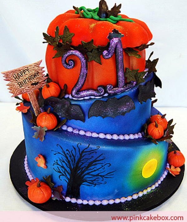 halloween birthday cake