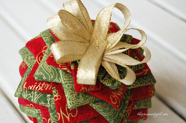 handmade fabric christmas ornaments