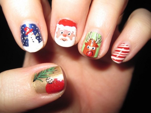 christmas nail art designs pictures