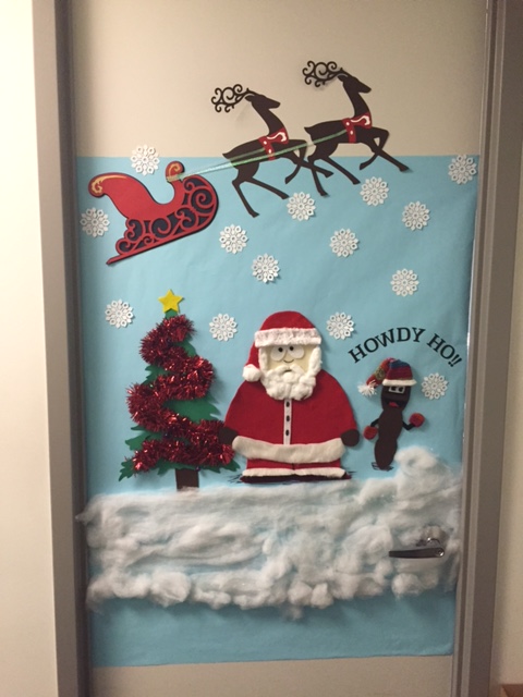 Diy Door Decoration For Christmas Cathy