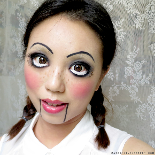 Easy Creepy Doll Halloween Makeup Tutorials – Cathy