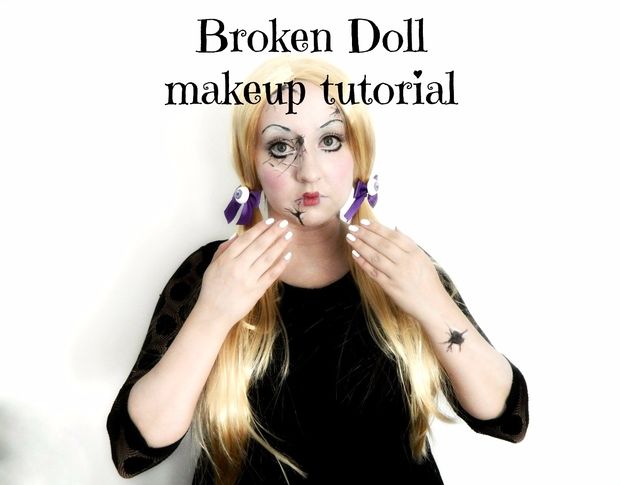 Easy Creepy Doll Halloween Makeup Tutorials Cathy
